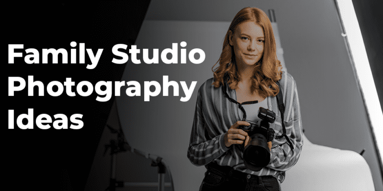 girl with camera in studio