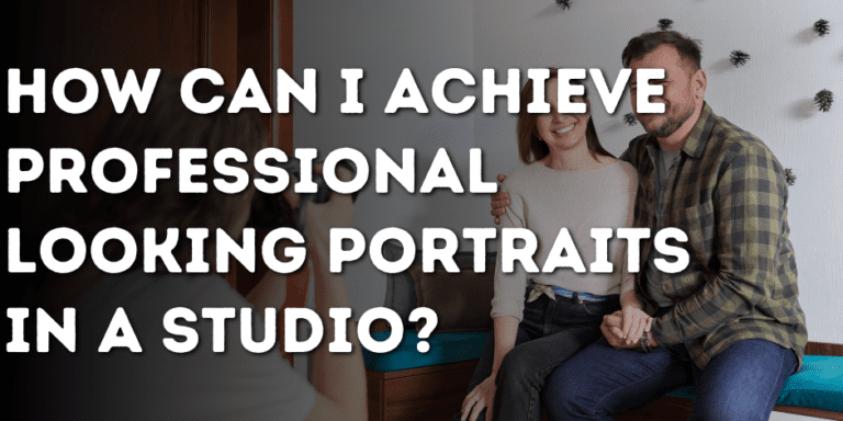 How can I achieve professional-looking portraits in a studio