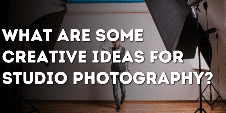 What are some creative ideas for studio photography