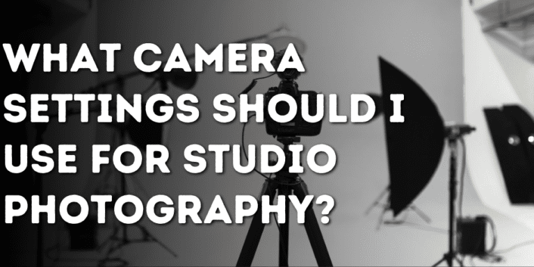 What camera settings should I use for studio photography