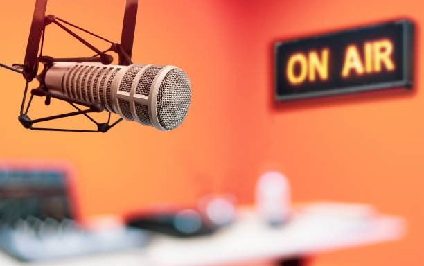 Professional microphone and on air sign