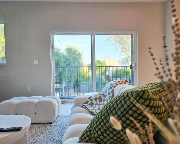 furnished living room