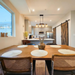 modern dining area